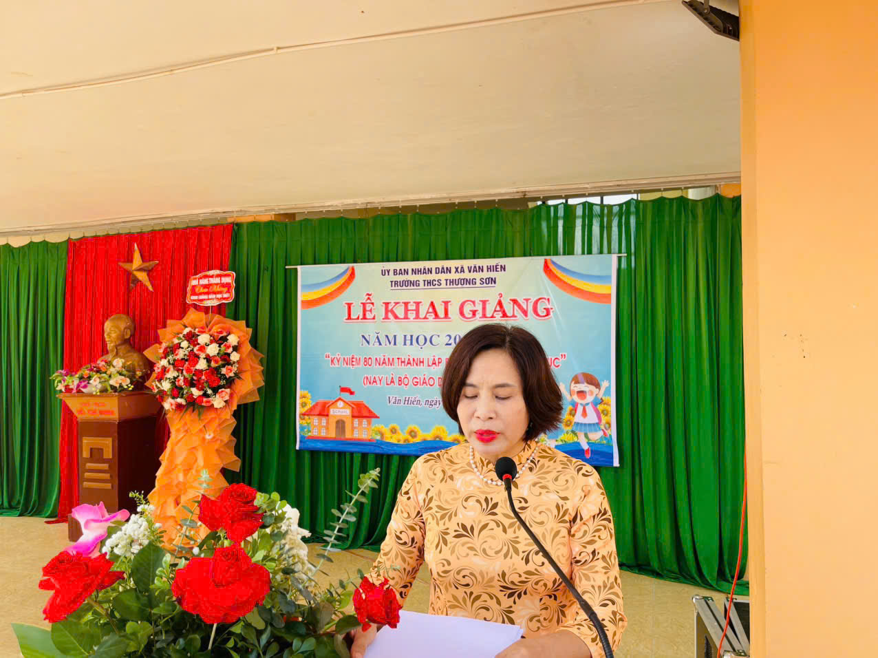 Cô HT: Tô Thuỳ Linh khai giảng năm học 2025-2026